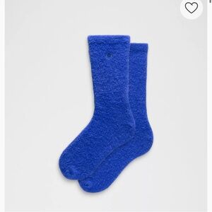 Lululemon athletica NWT Vibrant Blue Fuzzy Socks
